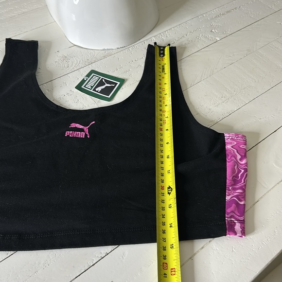 Puma size large cotton black and pink, hypnotized bralette , NWT - Picture 10 of 12